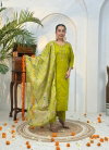 Naisha K 390 Roman Silk Handwork Kurti With Pant Dupatta Wholesale Clothing Suppliers In India