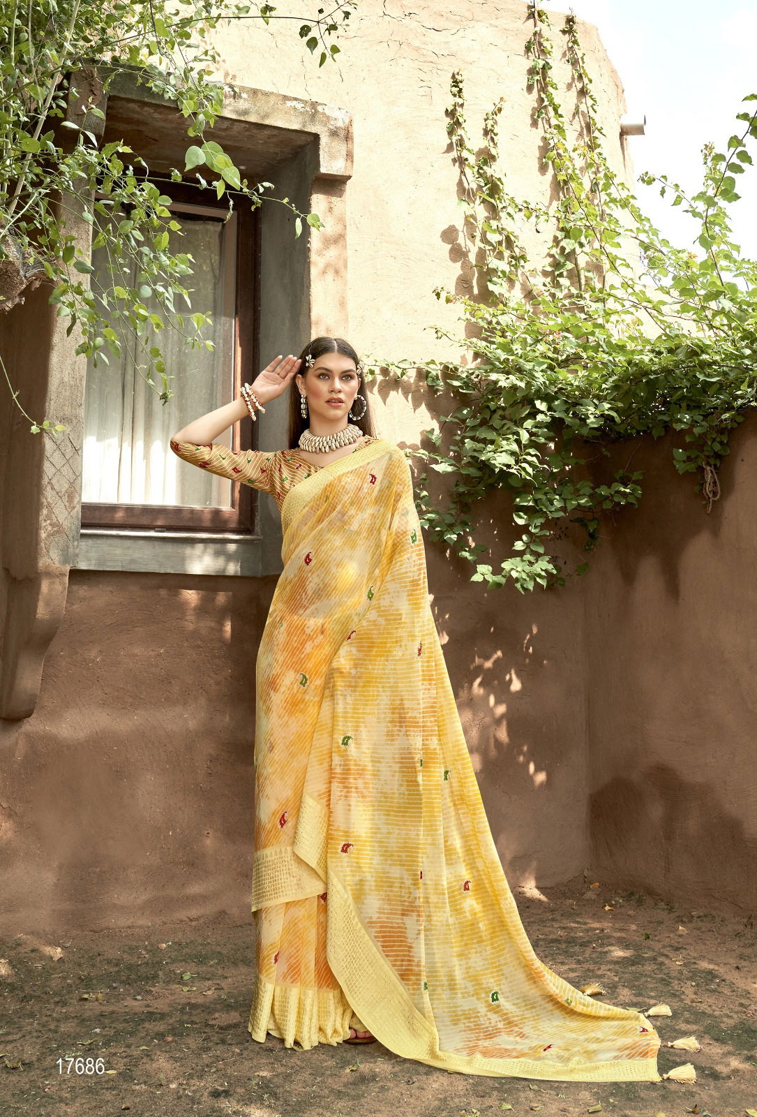 Ujala Vol 2 By Vallabhi Georgette Daily Wear Sarees Wholesale Market In Surat