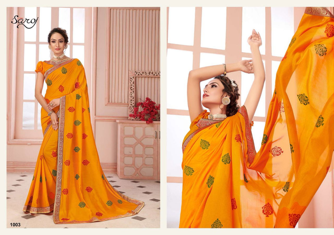 Saroj Biography Wedding Wear Latest Designer Silk Sarees Collection