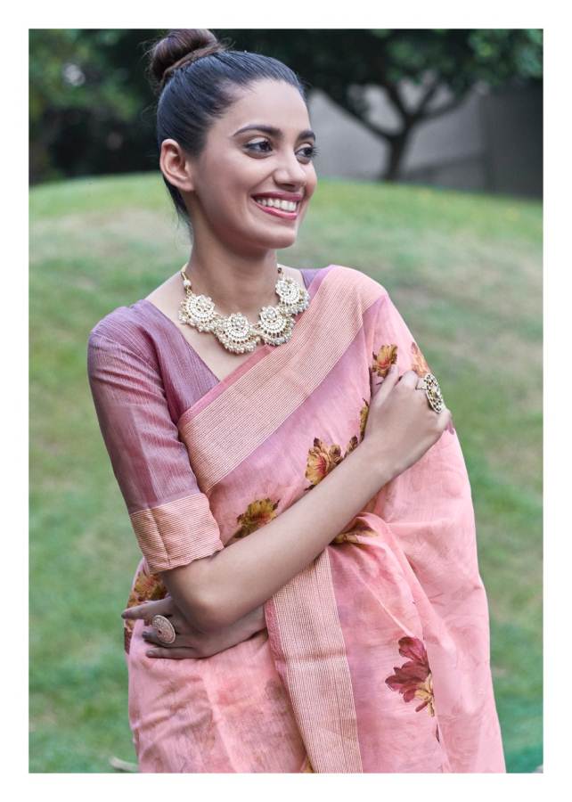 Shangrila Akira Latest Collection Of Casual Wear Linen Cotton Saree 
