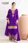 Daur By Gulzar Chinnon Embroidery Readymade Suits Wholesalers In Surat