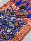 D No 210 By St Chinon Silk Patola With Peacock Printed Saree