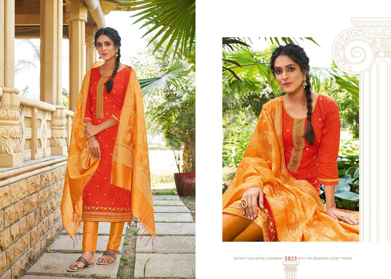 KESSI PARNITA VOL-5 Latest Fancy Designer Festive Wear Jam Silk with Heavy Work Salwar Suit Collection 