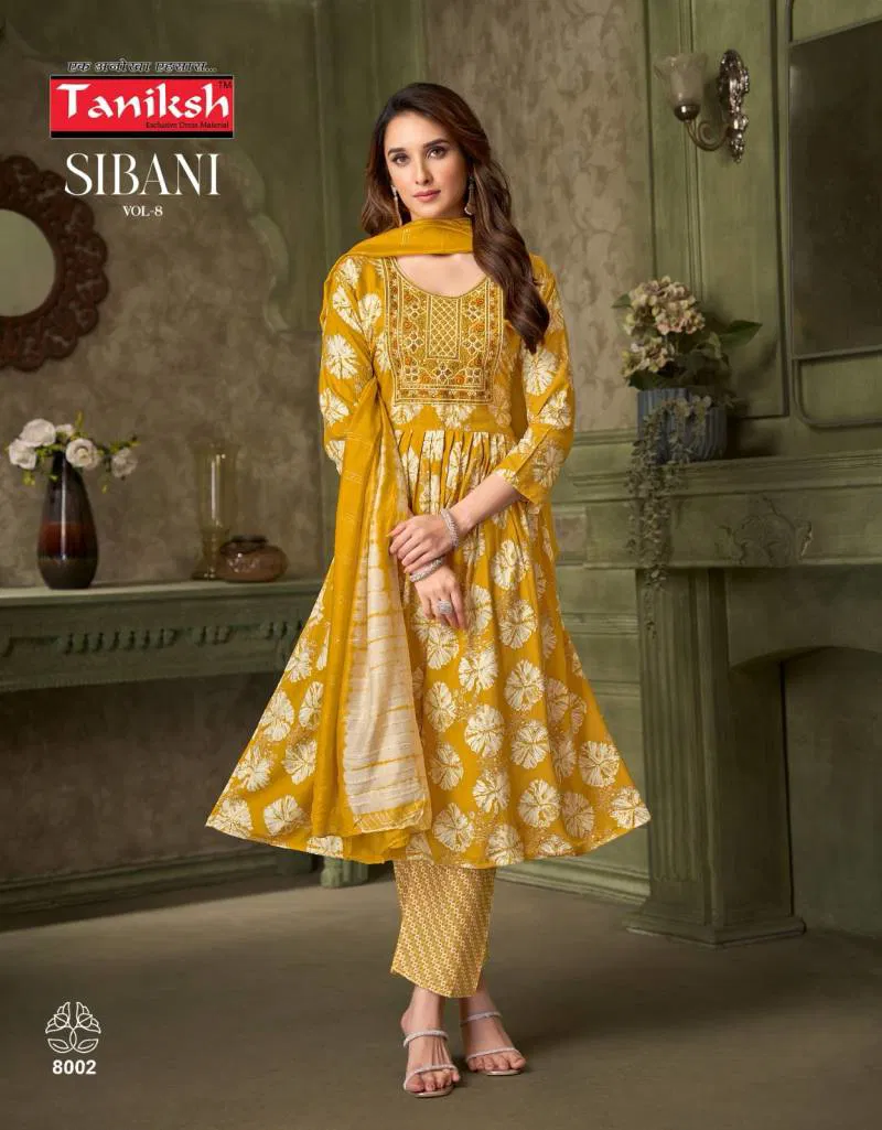 Sibani Vol 8 By Taniksh Rayon Printed Online Kurti With Bottom Dupatta Wholesale
