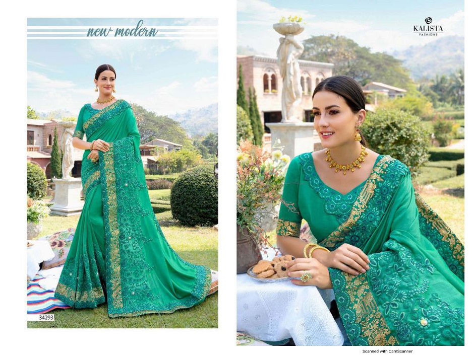 Kalista Sana Latest Fancy Designer Festive Wear Rangoli Silk Saree Collection
