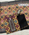 Virat Fancy Chanderi Silk Hand Work Kurti With Bottom Dupatta