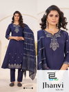 Jhanvi Vol 10 By Blue Hills Roman Silk Online Kurti With Bottom Dupatta Wholesale