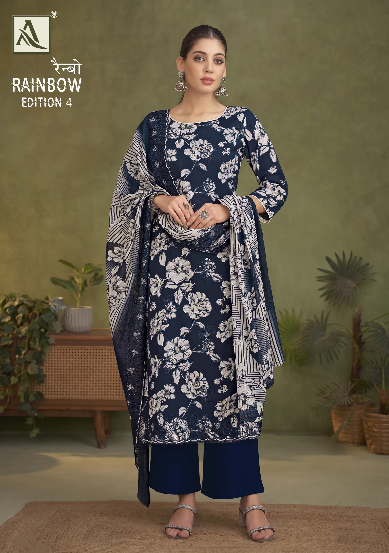 Ranibow Edition 1 By Alok Suit Cambric Cotton Dress Material Exporters In India