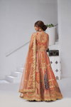 Rust Colour Banarsi Silk Lahenga With Blouse And Dupatta Suppliers In India Kf 2150