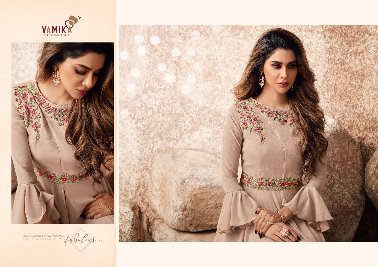 Vamika Sui Dhaga-3 Latest Stylish Party Wear Georgette With Heavy Embroidery And Diamond Worked Gown Collection