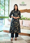 Flower Velly Vol 1 By Vaniska Aline Cut Surat Kurti With Bottom Wholesale Market