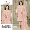 Kross Kulture Faux Georgette Embroidered Pakistani Salwar Suits Catalog