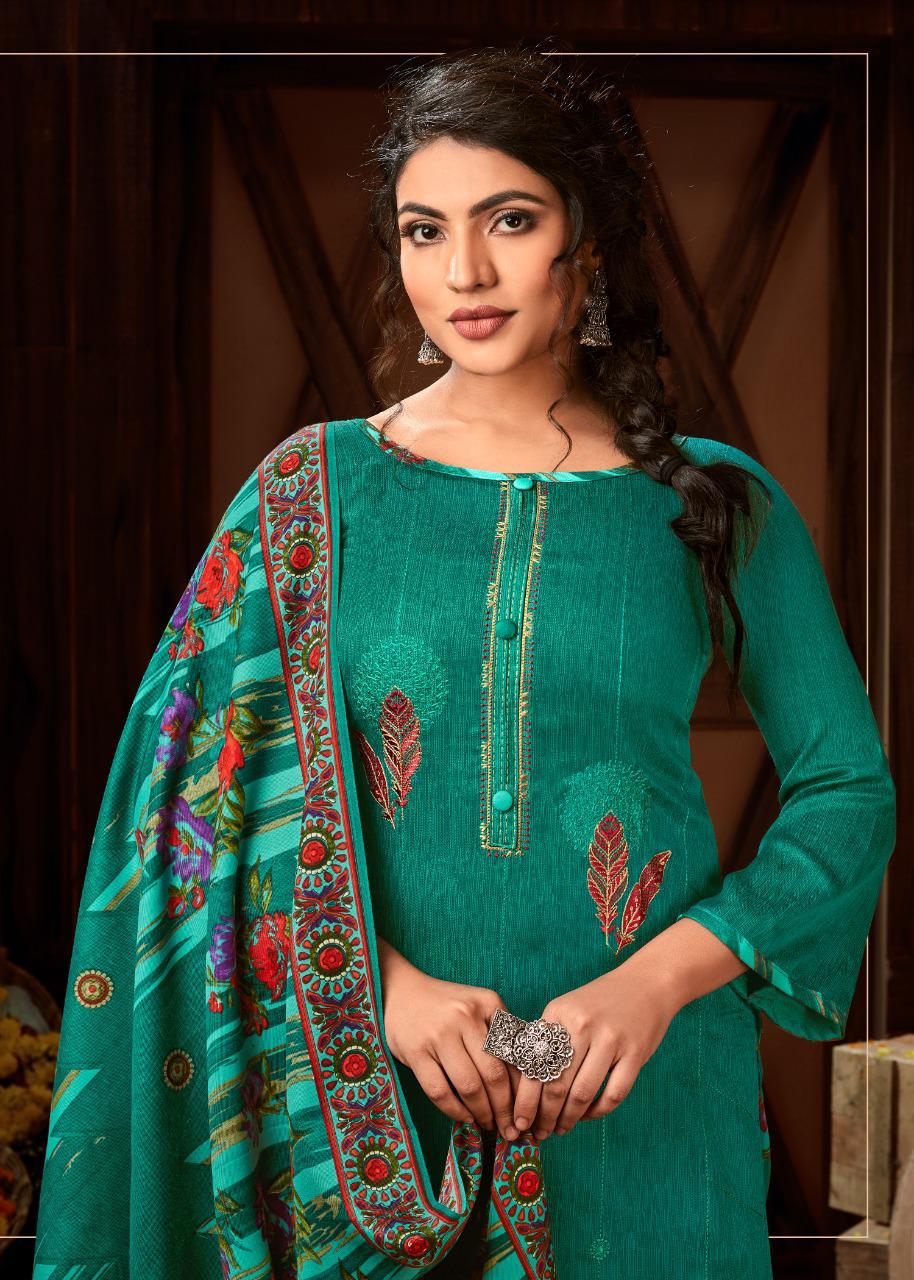 Roli Moli Abeera Exclusive Designer Pashmina Printed With Fancy Embroidery Work Dress Material Collection
