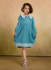 T 5134 A And B Rayon Jacquard Stylish Frock Girls Wear Wholesalers In Delhi