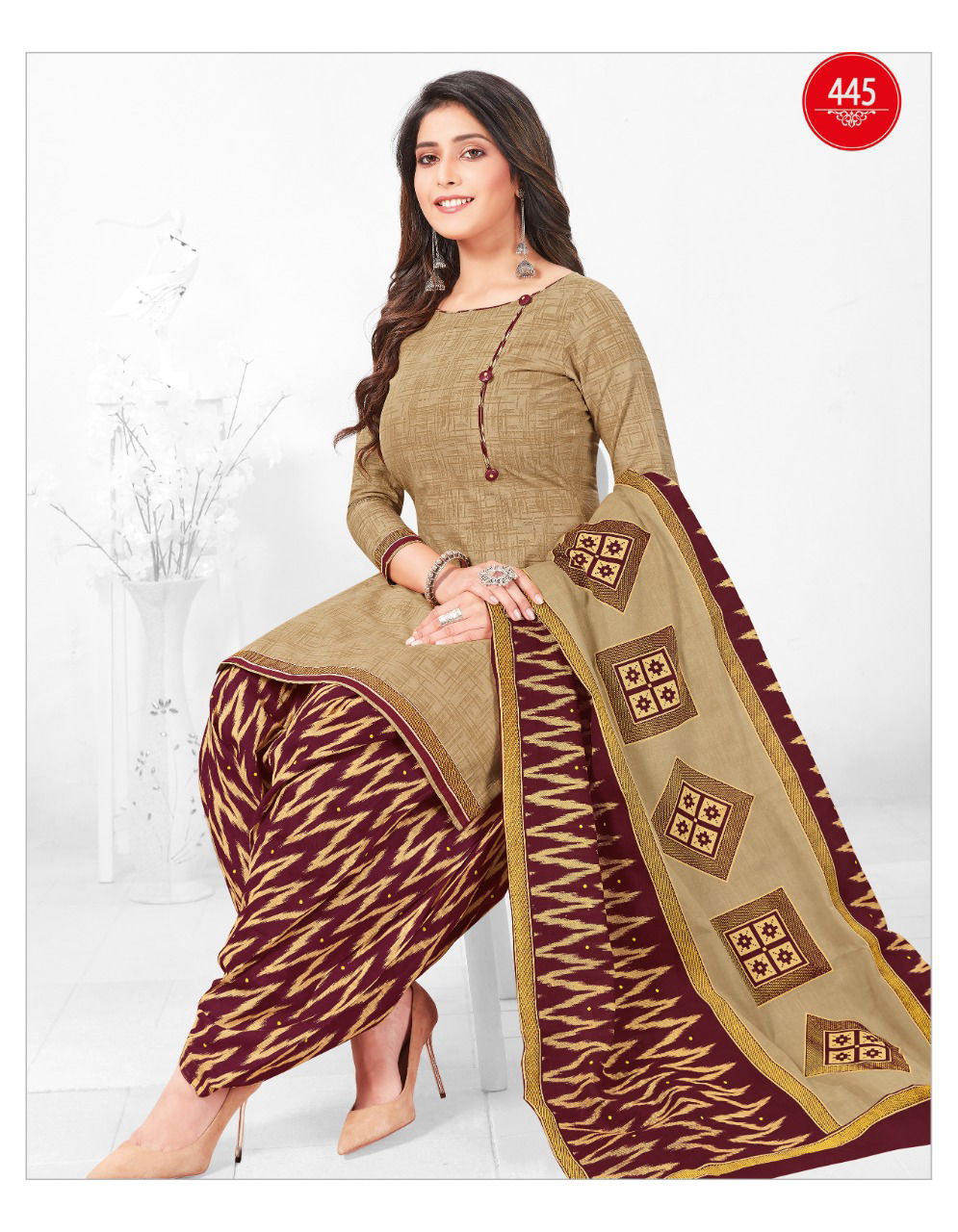 Kuber Geet Patiyala Vol 5 Latest Designer Pure Cotton Printed Dress Material Collection 