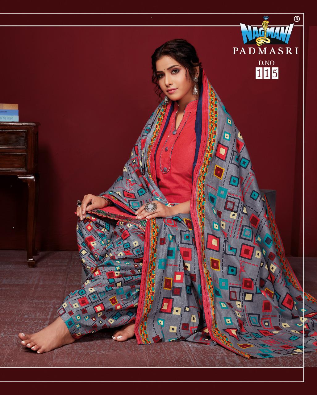 Nagmani Padmashri 11 Latest fancy Regular Casual Wear Printed Cotton Salwar Suit Collection