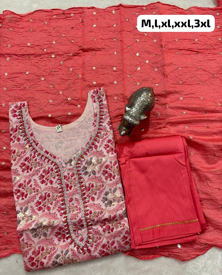 Virat Hand Work Kurti With Bottom Dupatta Catalog