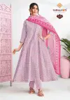 Rashi Vol 3 By Suryajyoti Cotton Printed Anarkali Kurti With Bottom Dupatta Online Wholesale