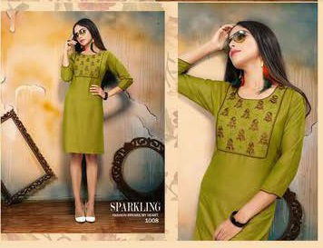 SUVESH NIYATI VOL-2 Latest Design Ethnic Regular Wear Embroidery Work Rayon Kurti Collection