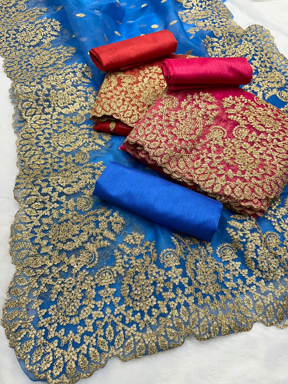 Kavita By Tc Pure Organza Heavy Embroidery Sarees Catalog
