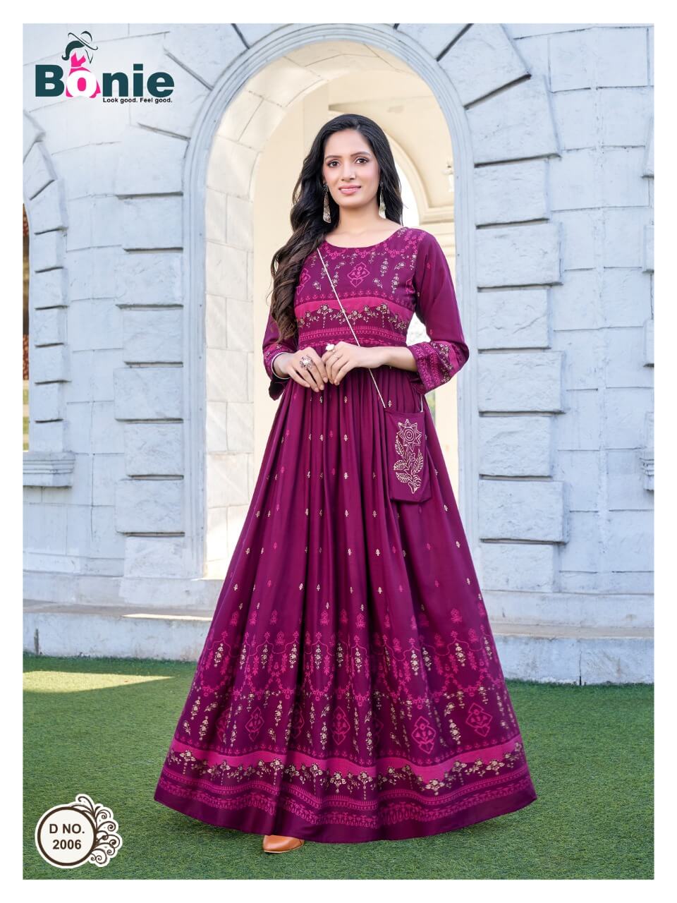 Bonie Senorita 2 Heavy Wedding Wear Rayon Long Designer Anarkali Kurti Collection