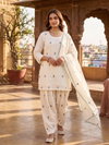 Afsana Cotton Candy Cotton Embroidered Kurti With Bottom Dupatta Wholesalers In Surat