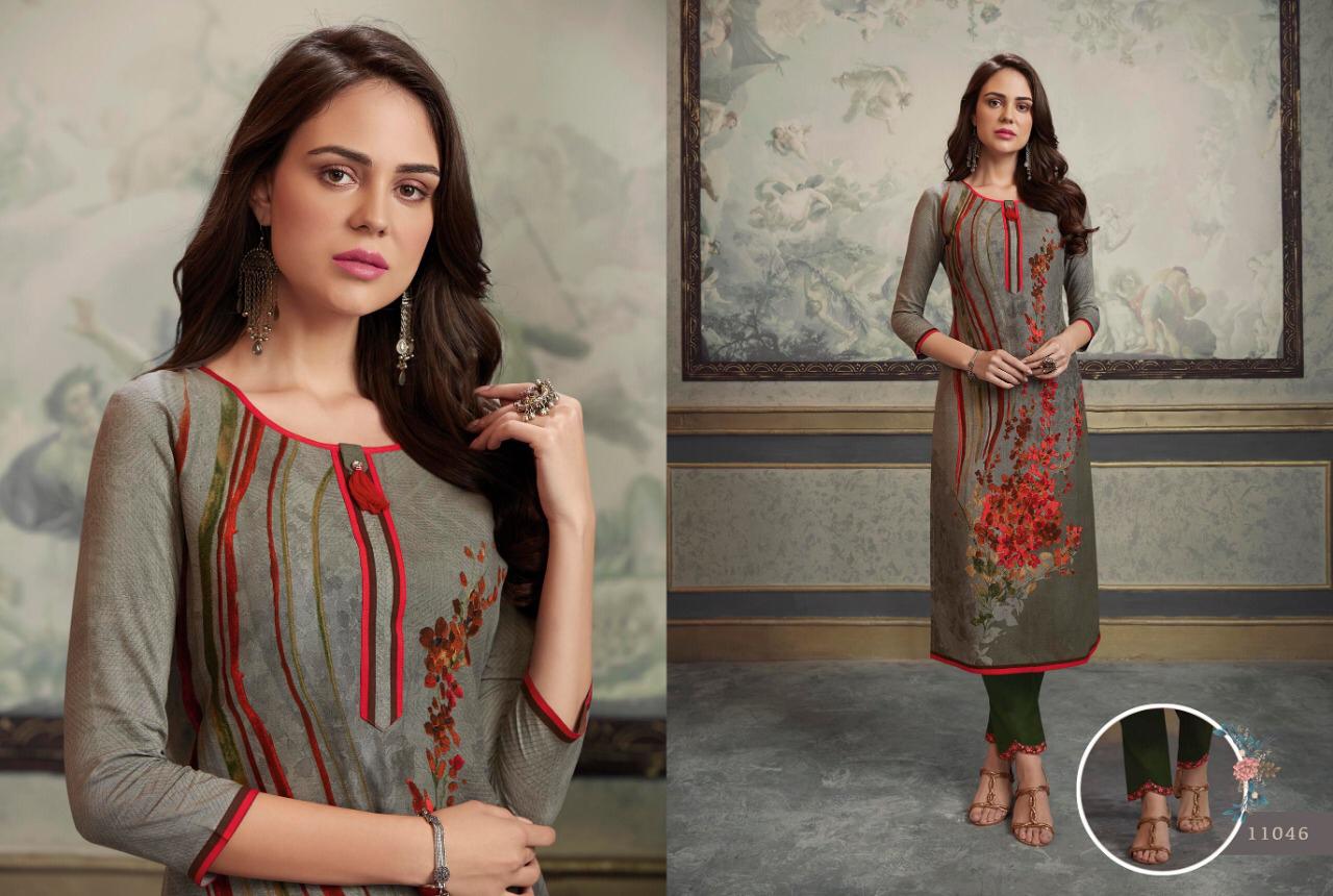 Kalaroop Lotus Latest fancy Designer Casual Wear Kurti With Pant Collection
