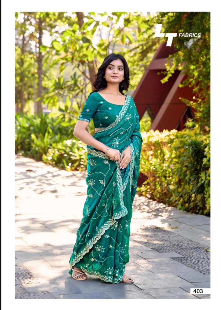 Lightning Vol 4 By LT Nc Malai Silk Designer Saree Suppliers In India