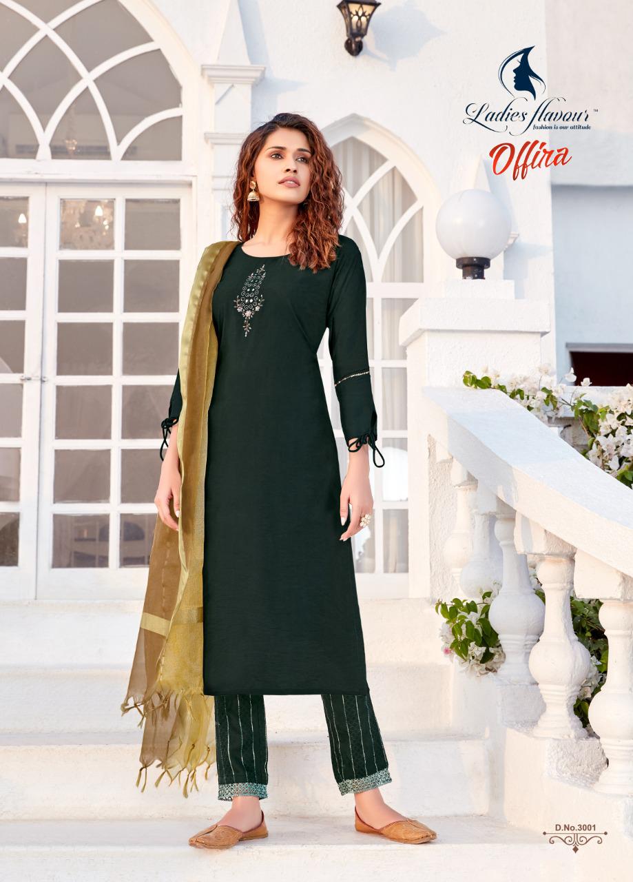 Ladies Flavour Offira Latest Fancy Casual Wear Heavy Nylon Viscose With Embroidery With Hand work Readymade Collection
