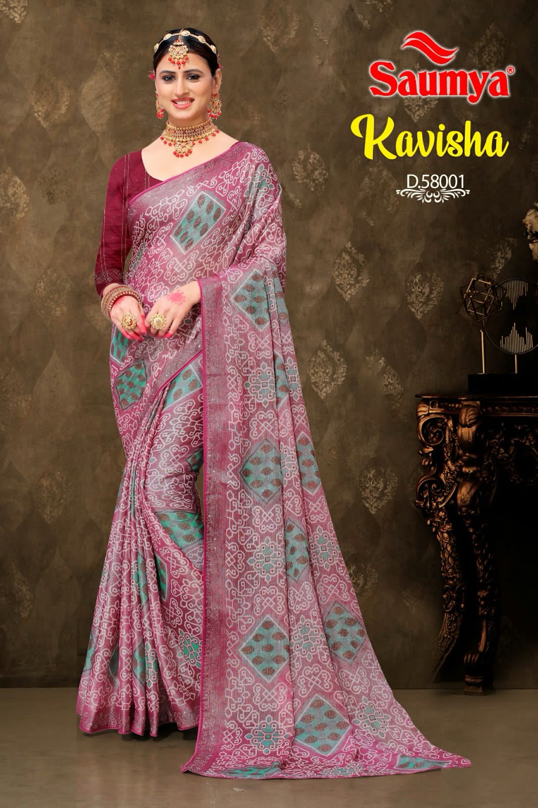 Kavisha By Saumya Chiffon Brasso Saree Catalog