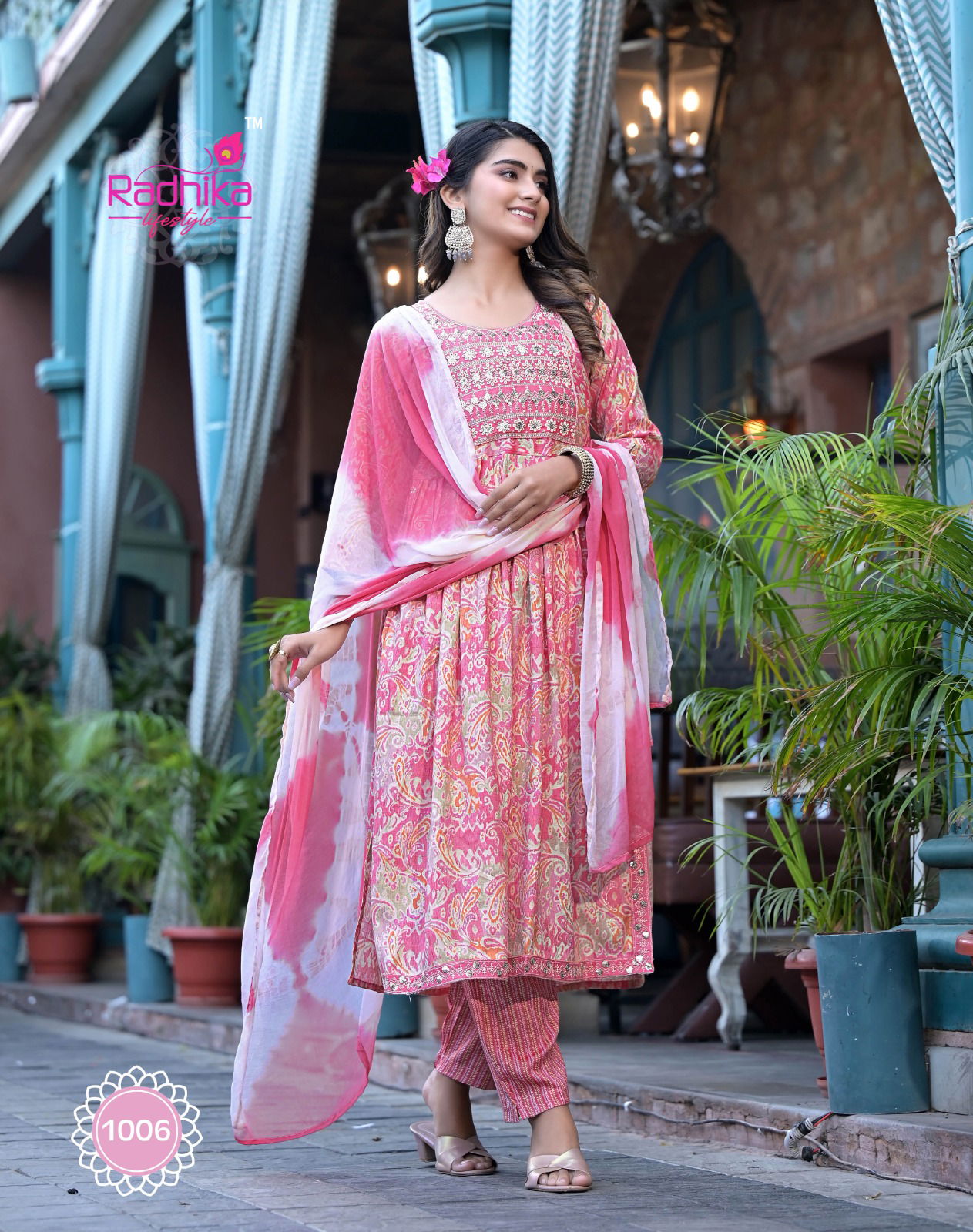Resham Vol 1 By Radhika Foil Printed Kurti Bottom With Dupatta Catalog
