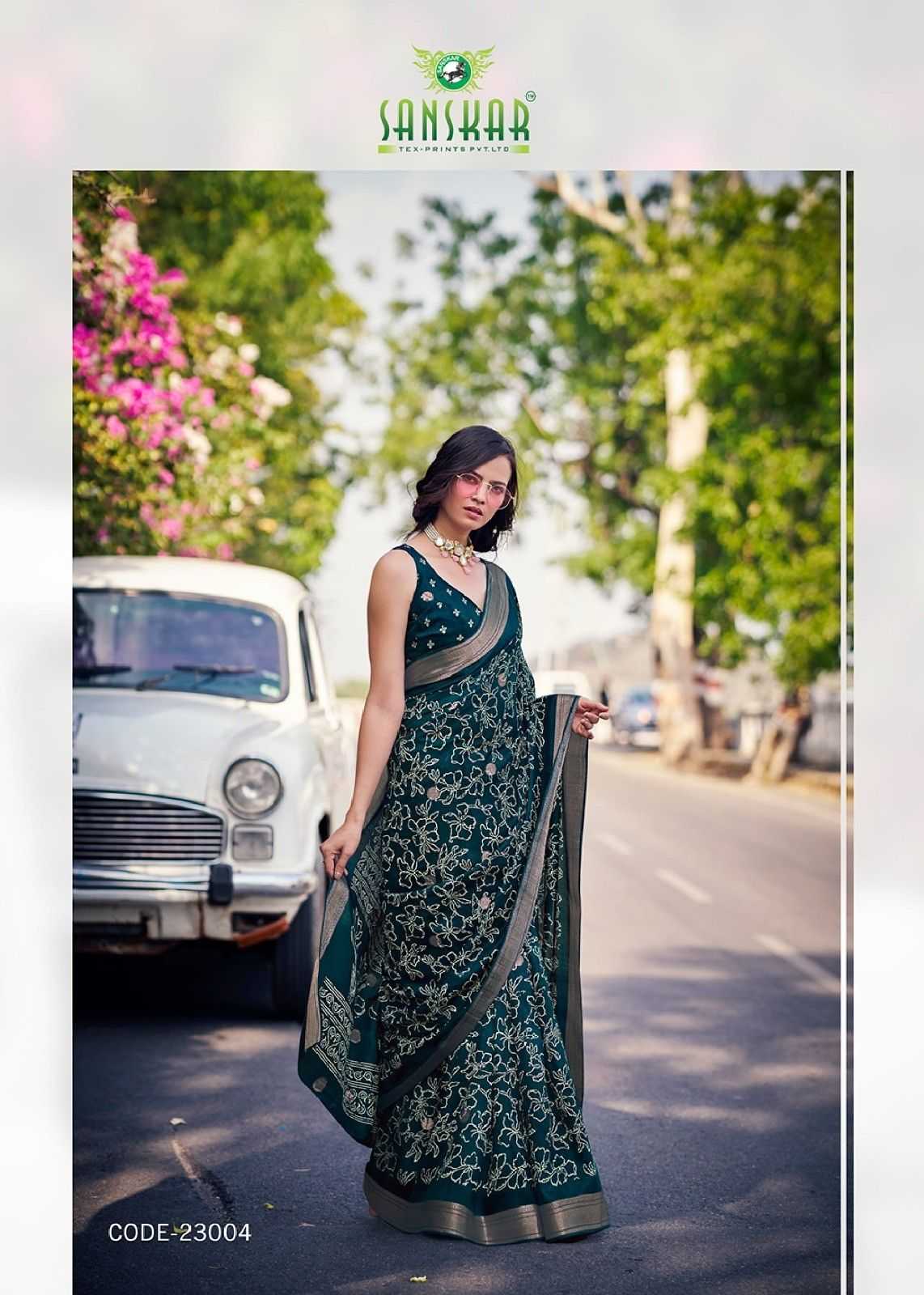kaari by sanskar pure cotton saree suppliers in india