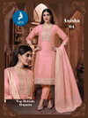 Anisha By Kaya Chanderi Jacquard Kurti With Bottom Dupatta Orders In India