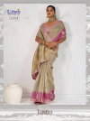 Tatvika By Sethnic Self Zari Woven Tissue Linen Fancy Saree Online Wholesale