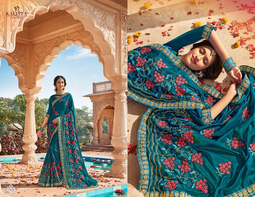 Kalista Style 5 Latest Designer Party Wear Wedding Silk Saree Collection 