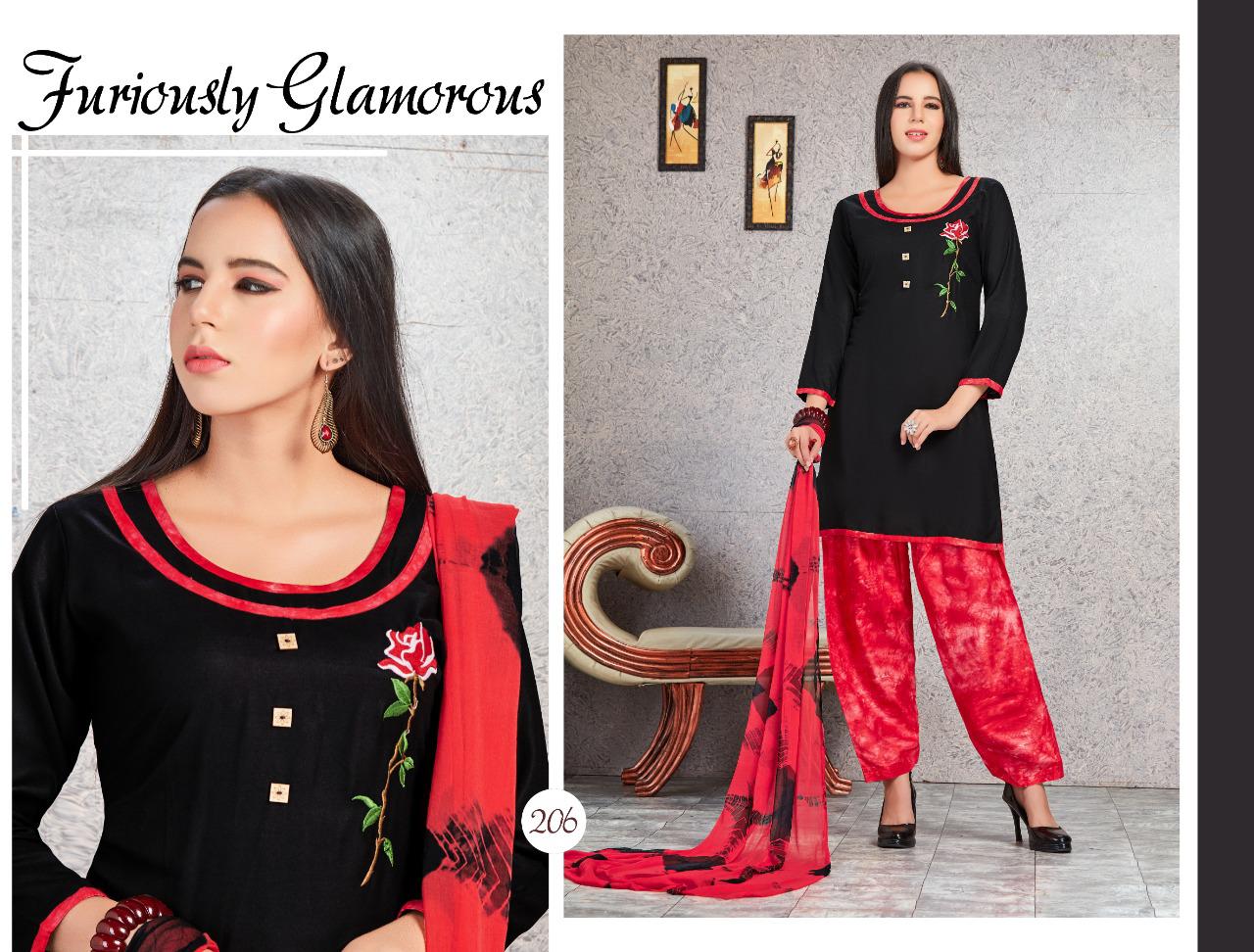 Trendy Lagan Latest Regular Wear Rayon Readymade Salwar Kameez Collection