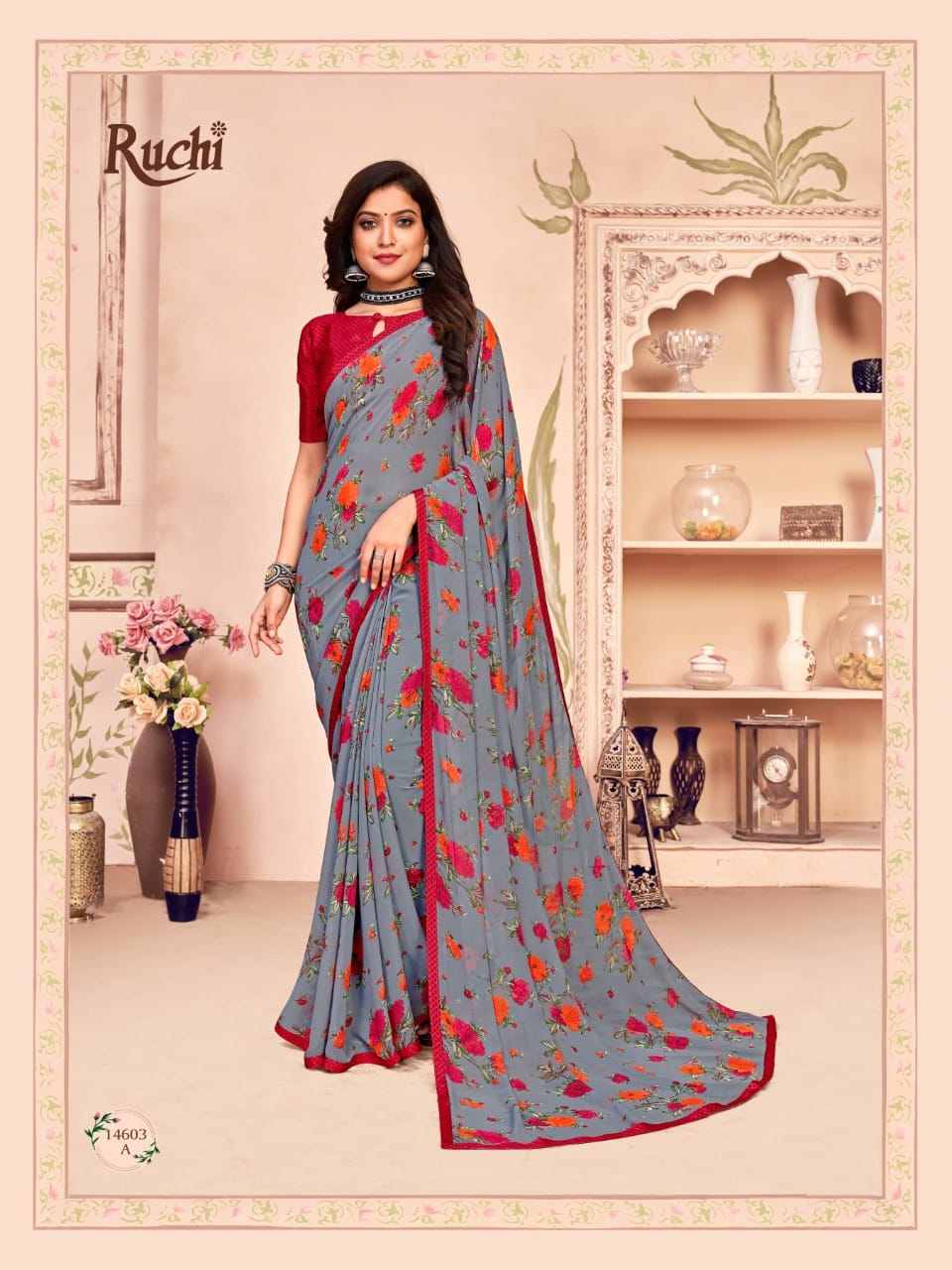 Ruchi Nimayaa 11th Edition Casual Daily Wear Georgette Printed Saree Collection