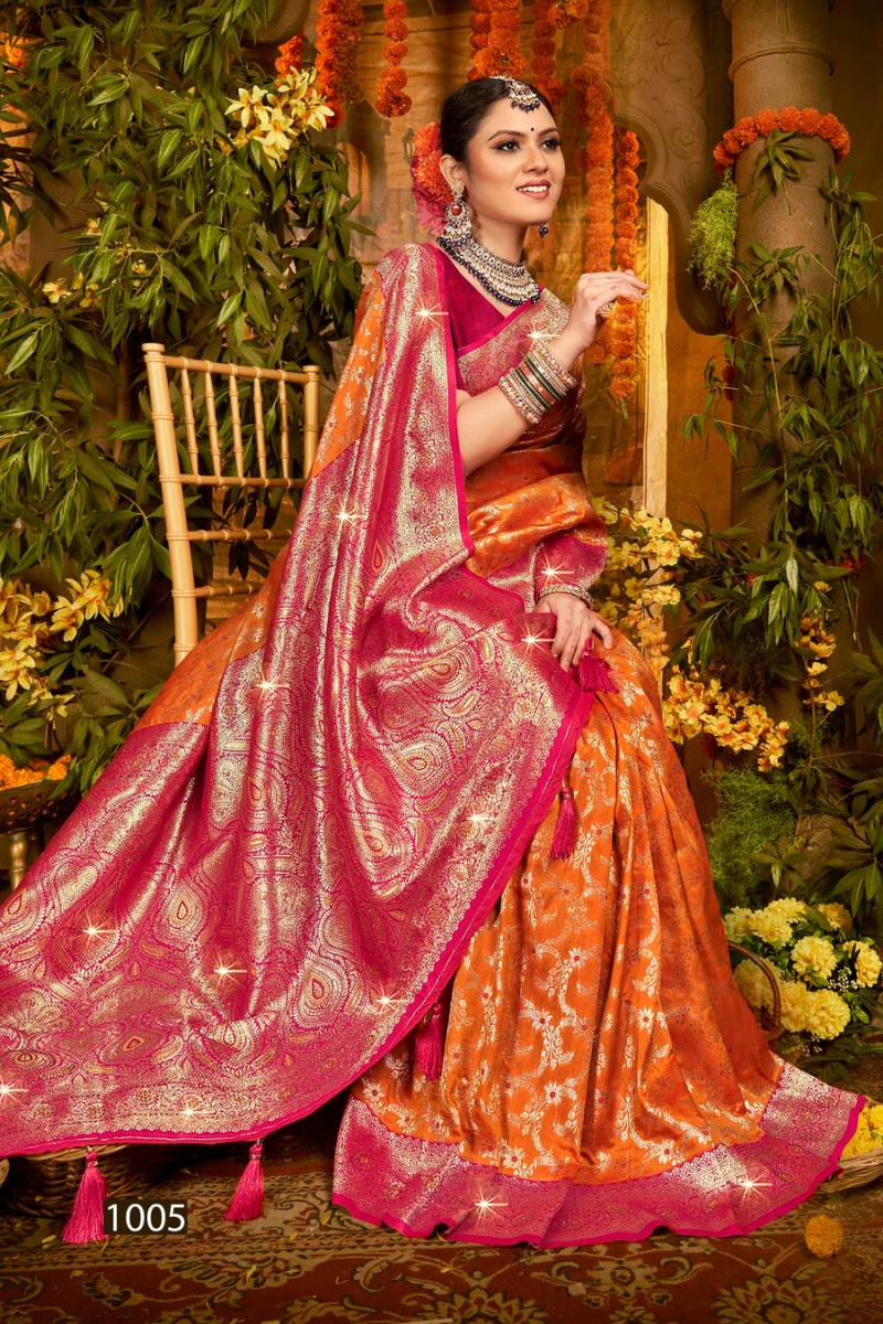Gulaab Silk Saroski Vol 2 By Saroj Festive Wear Silk Saree Wholesale Clothing Suppliers In India
