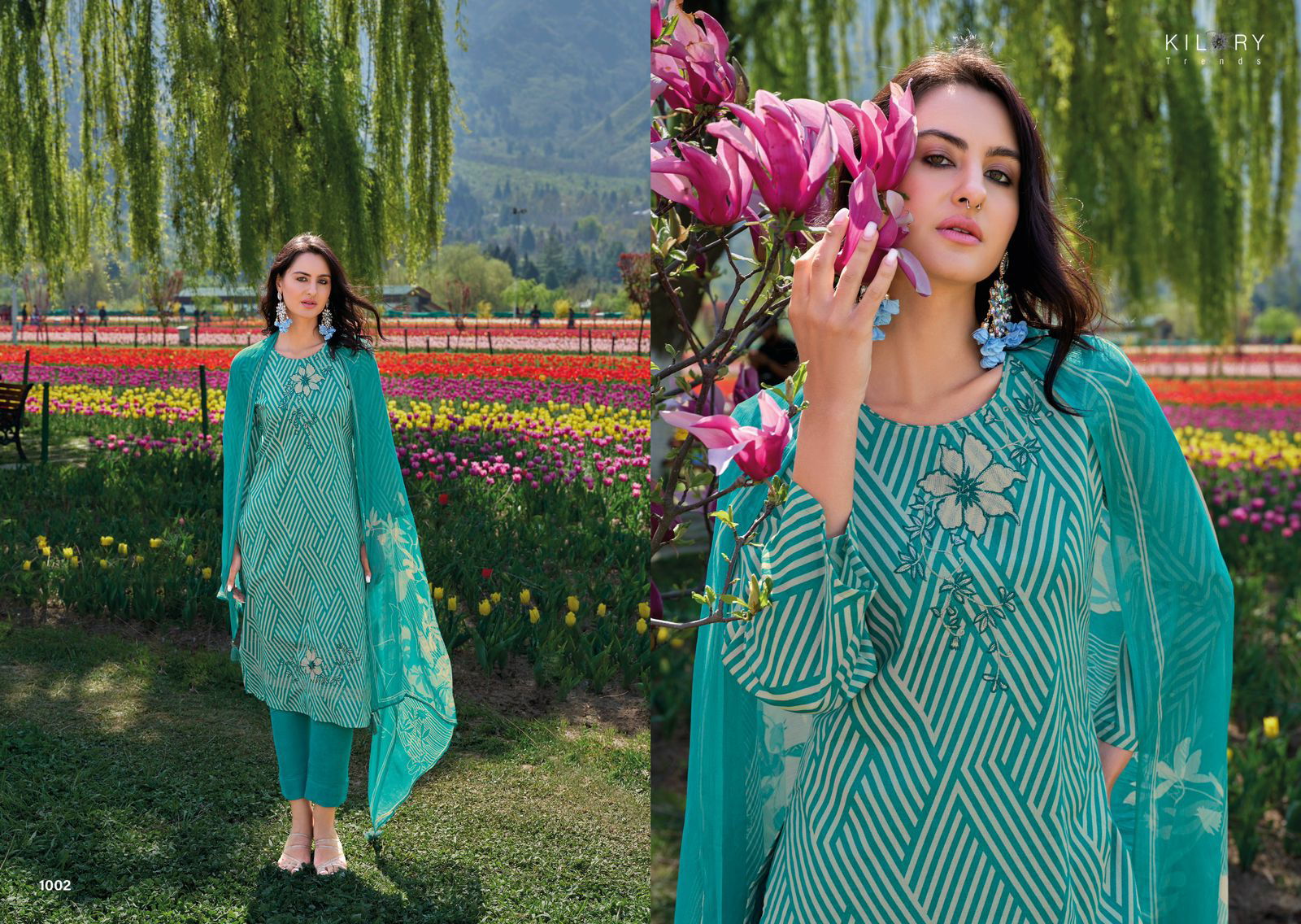 Elnaz Vol 2 By Kilory Embroidery Pure Lwan Cotton Salwar Kameez Wholesale In Delhi