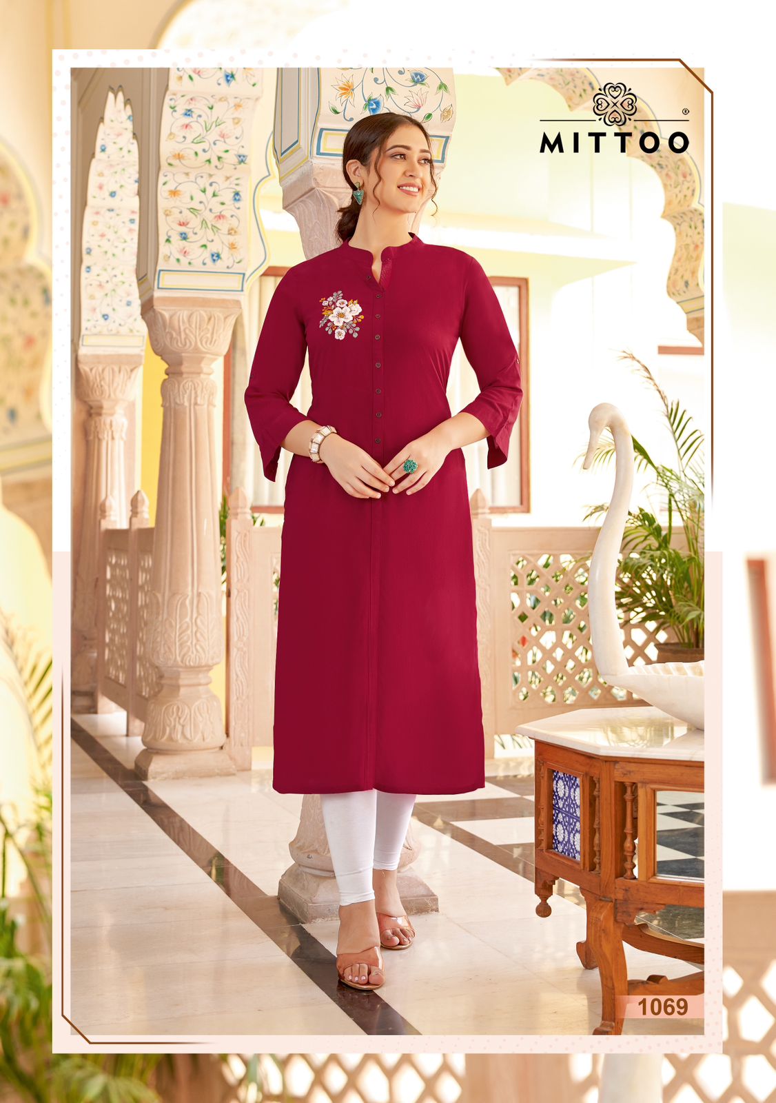 Mittoo Fentastic Vol 5 Designer Embroidery Kurtis Catalog
