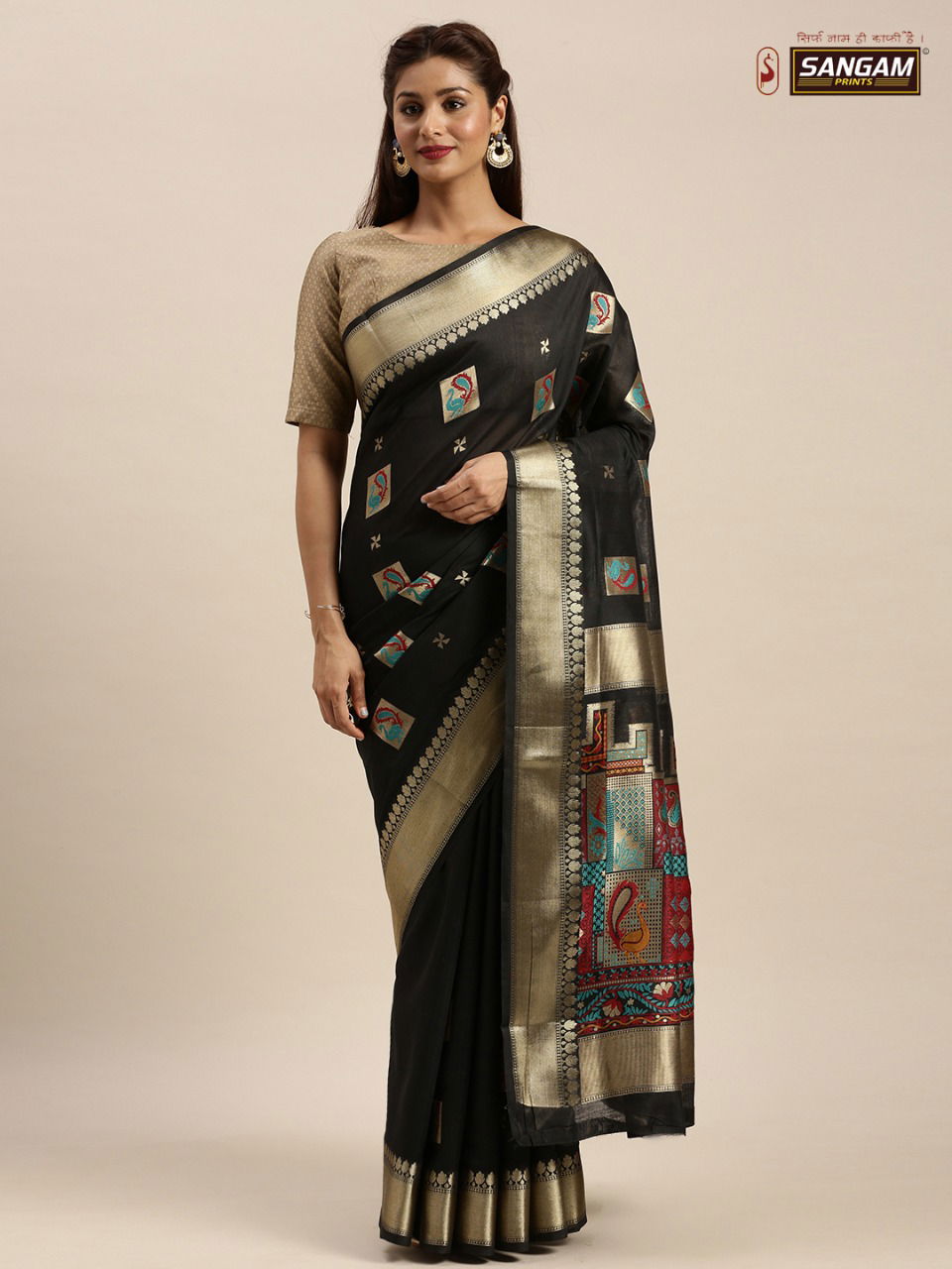 Sangam Baluchari New Collection Of Festival Wear Chanderi Cotton Saree Collection