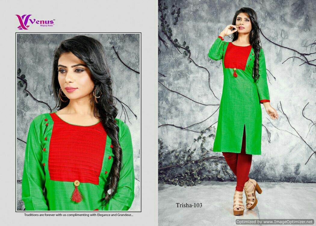 Trisha Vol-1 Designer Stylish Casua Wear Long Sleeves Kurti Collection