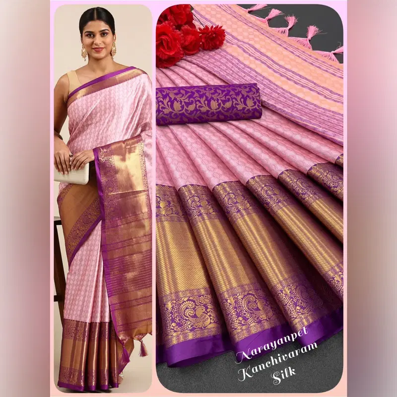 Aab Naranayanpet Kanchipuram Cotton Silk Saree Catalog