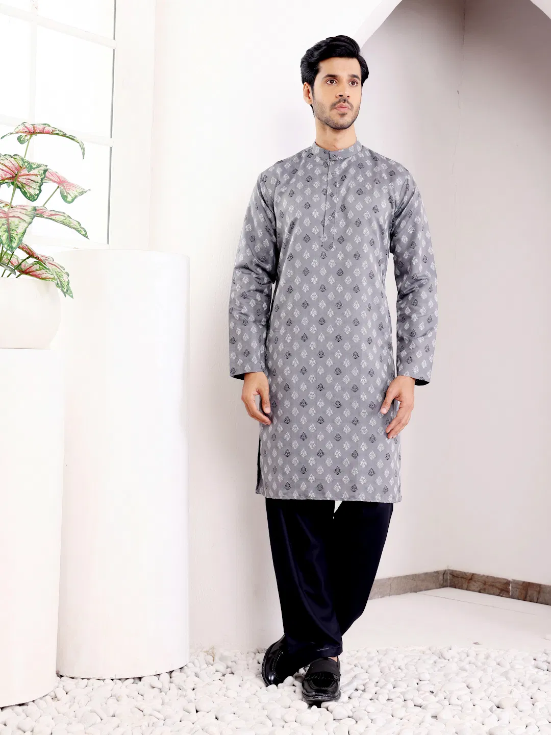 Rw Viscose Jacquard Kurta Pyjama Wholesale Clothing Distributors In India