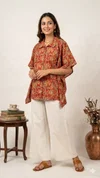 K 924 Vol 2 By Naisha Cotton Printed Kaftan Style Shirt Ladies Tops
