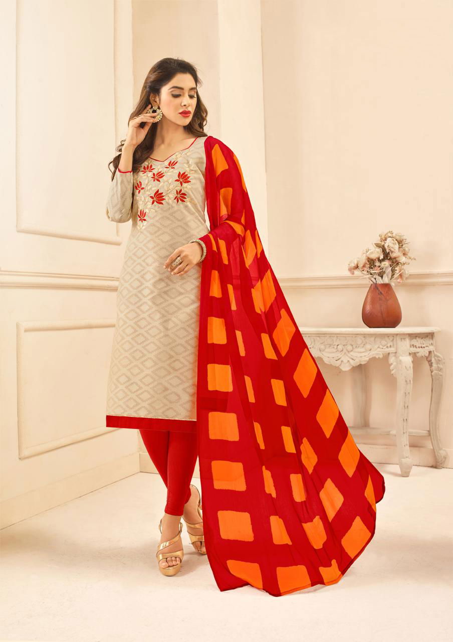 K Divanshi Designer Printed Cotton Dress Material