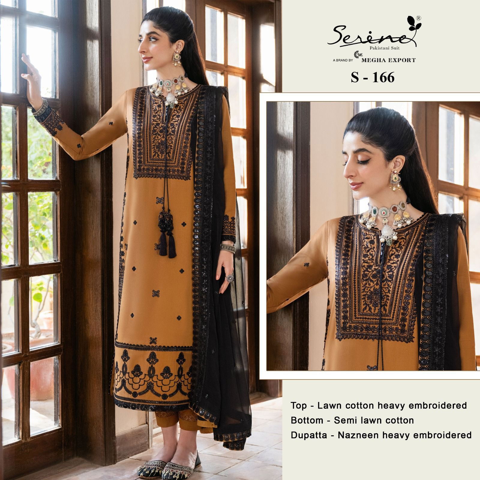 S 166 By Serine Pakistani Suits Catalog
