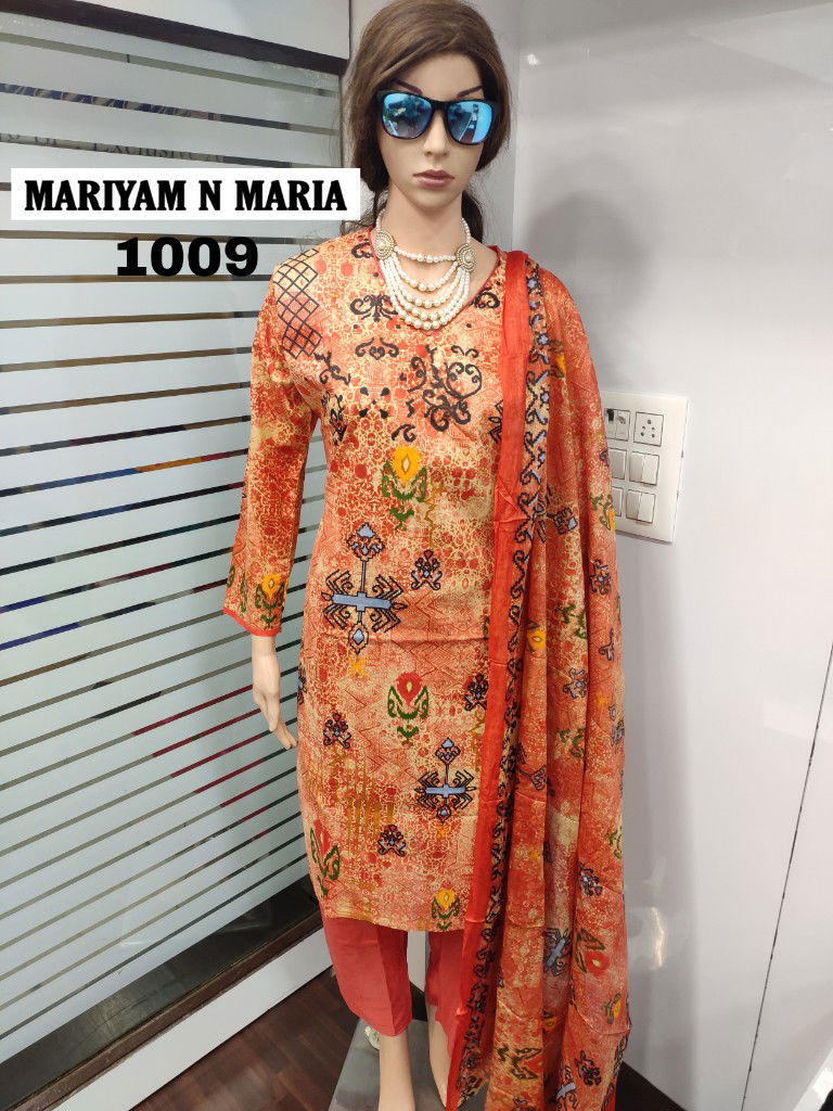 Mariyam N Maria Latest Printed Pure Cotton Ready Made Salwar Suit Collection 