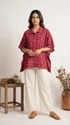 K 924 Vol 2 By Naisha Cotton Printed Kaftan Style Shirt Ladies Tops
