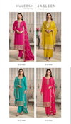 Jasleen By Vinay Kuleesh Chinon Salwar Kameez Wholesale Shop In Surat